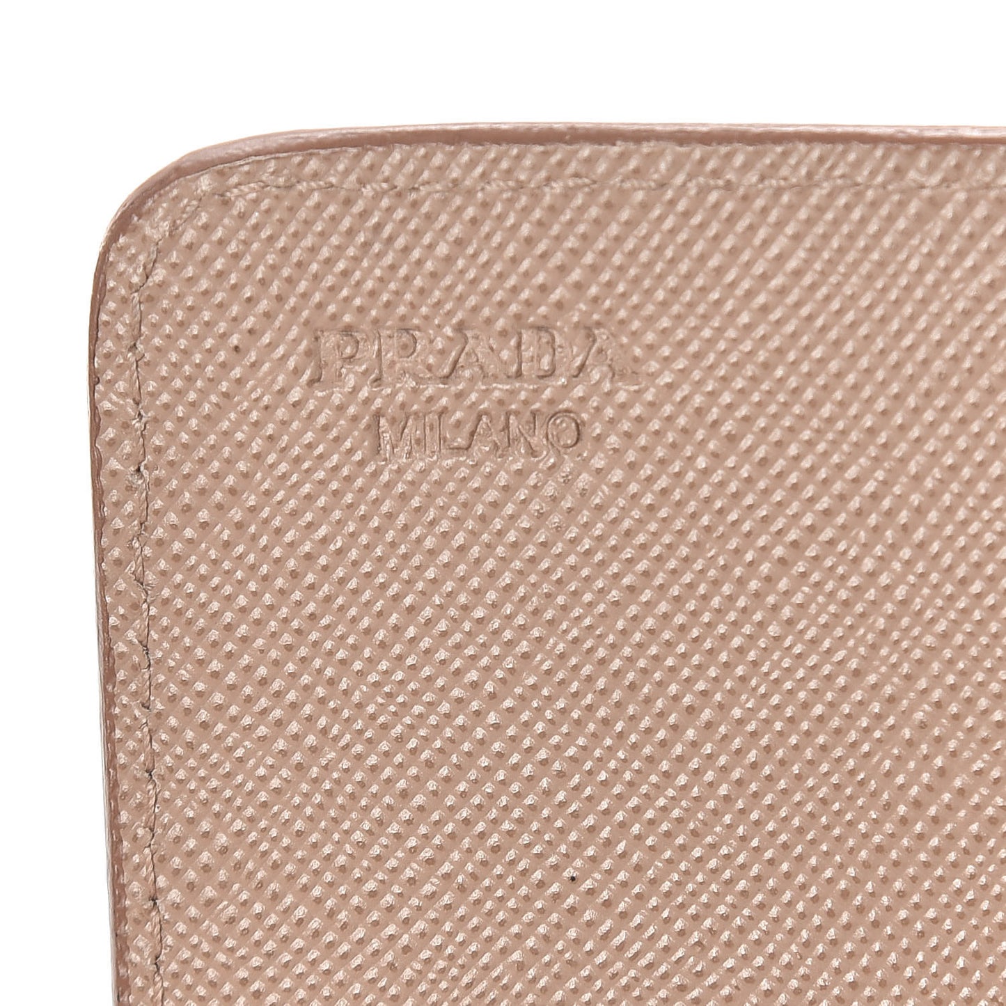 Saffiano Metal Flap Card Holder Cammeo