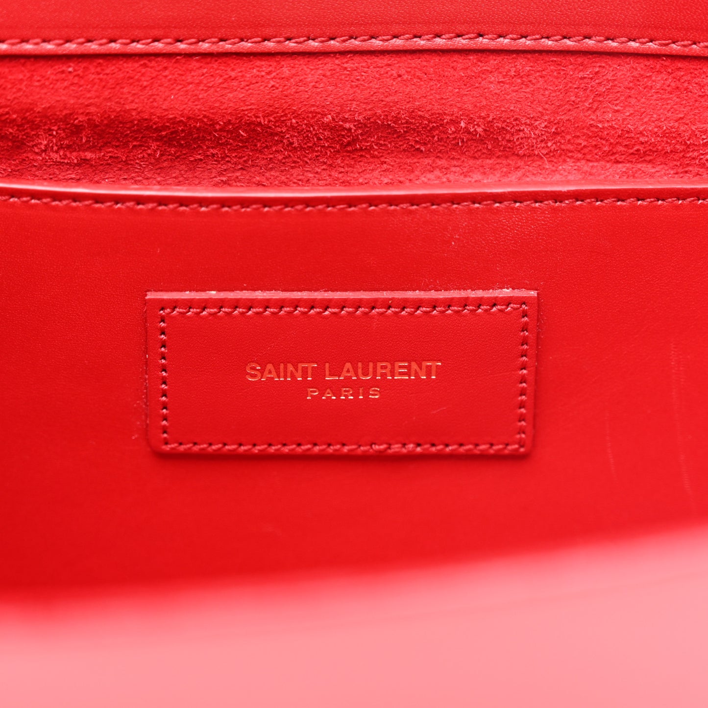 Calfskin Monogram Cassandre Clutch Rouge Orient