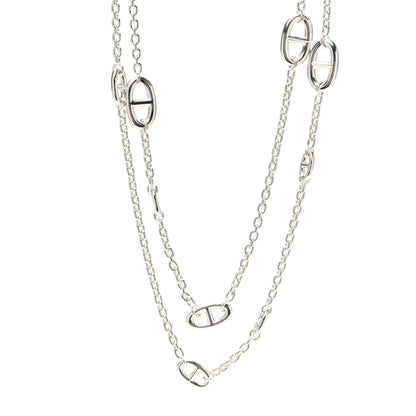 Hermes Sterling Silver Farandole Necklace 120 1 of 5