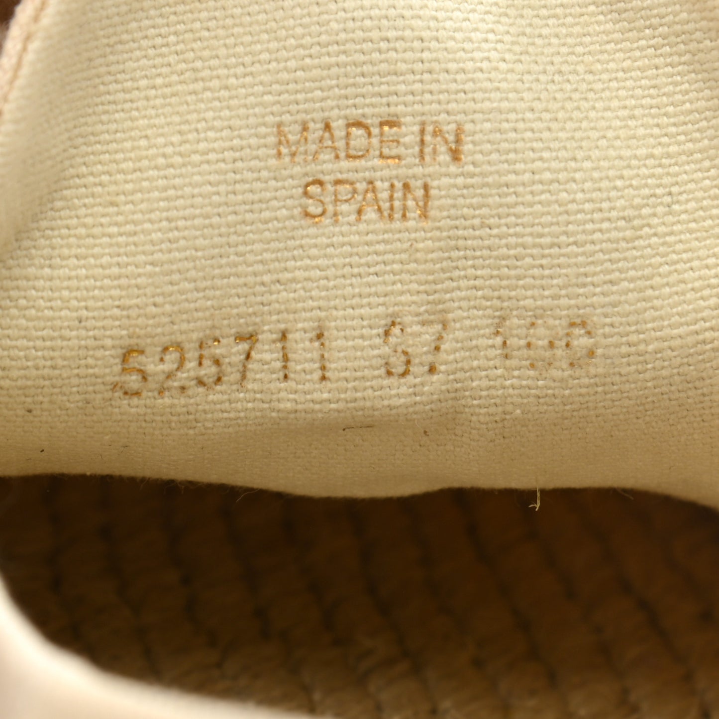 Canvas Logo Lace-Up Platform Espadrilles 37 Greggio Grege