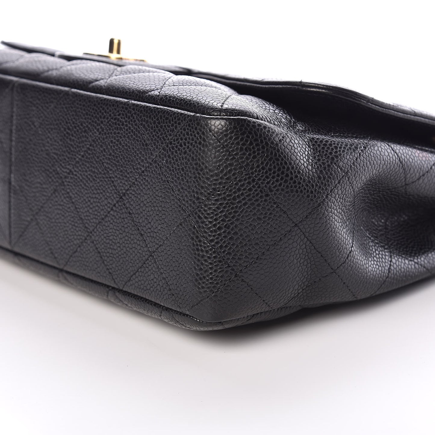 Caviar Quilted Jumbo Single Flap Black
