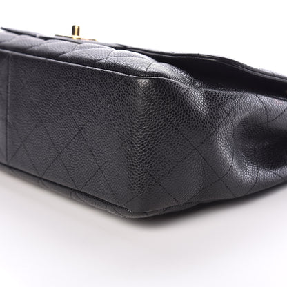 Chanel Caviar Quilted Jumbo Single Flap Black 6 of 9