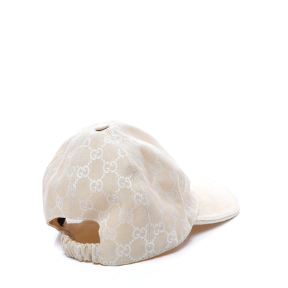 Gucci Cotton Monogram GG Web Baseball Hat M Beige 3 of 8
