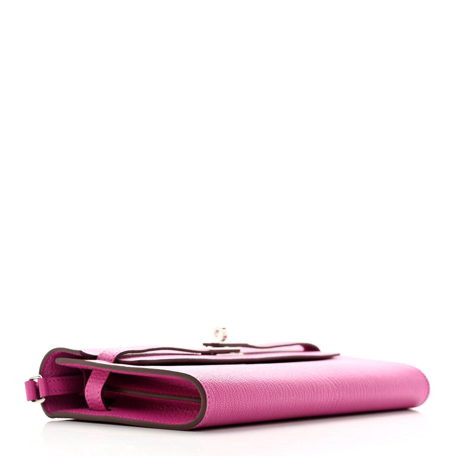 Hermes Chevre Mysore Kelly Wallet To Go Magnolia 4 of 10