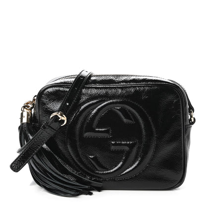 Gucci Soft Patent Small Soho Disco Bag Black 1 of 11