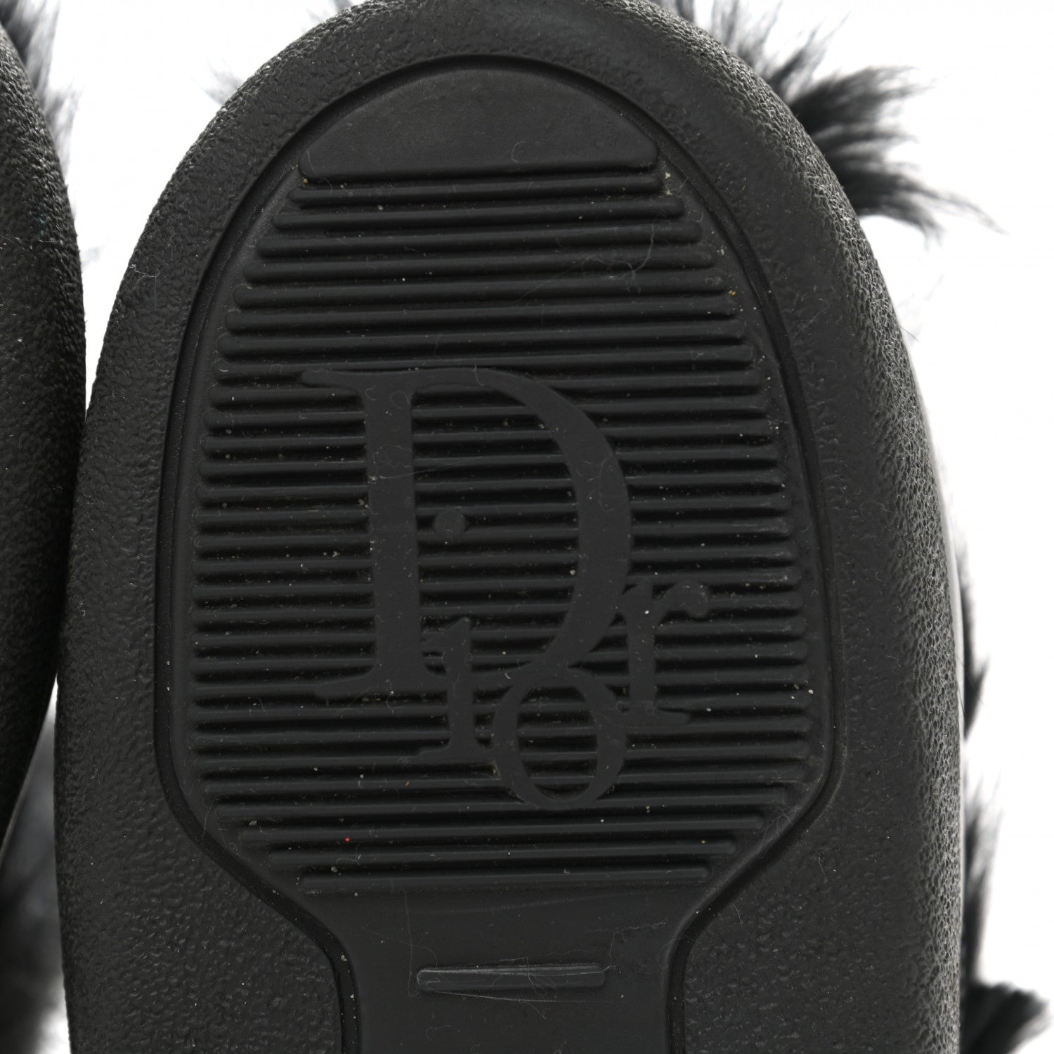 Christian Dior Canvas Calfskin Fur Womens Moon Boots 35-37 Black 6 of 10