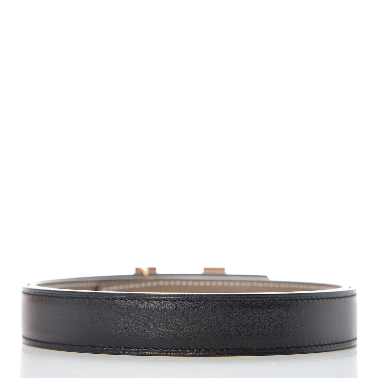 Swift Epsom 24mm Mini Constance H Belt 80 Black Etoupe