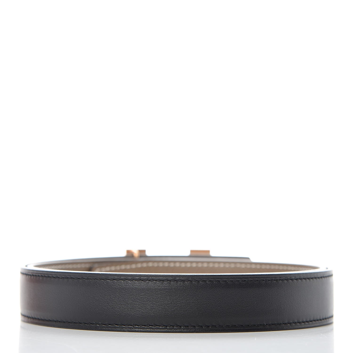 Hermes Swift Epsom 24mm Mini Constance H Belt 80 Black Etoupe 3 of 8