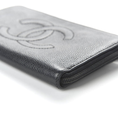 Chanel Caviar Large Timeless CC Zip Around Wallet Black 8 of 16