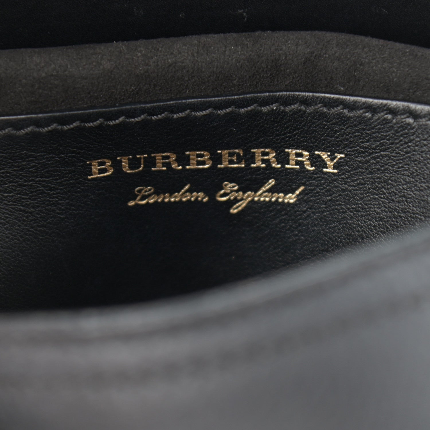 Burberry Soft Grain Calfskin Baby Bridle Saddle Bag Black 6 of 11