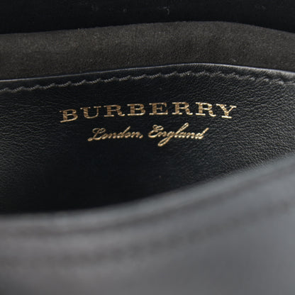 Burberry Soft Grain Calfskin Baby Bridle Saddle Bag Black 6 of 11