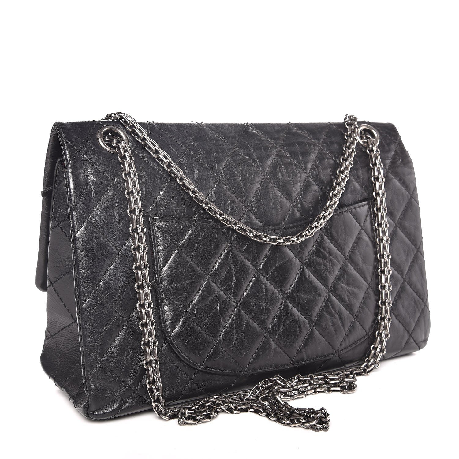 Chanel Aged Calfskin Quilted 2.55 Reissue 226 Flap Black 3 of 8