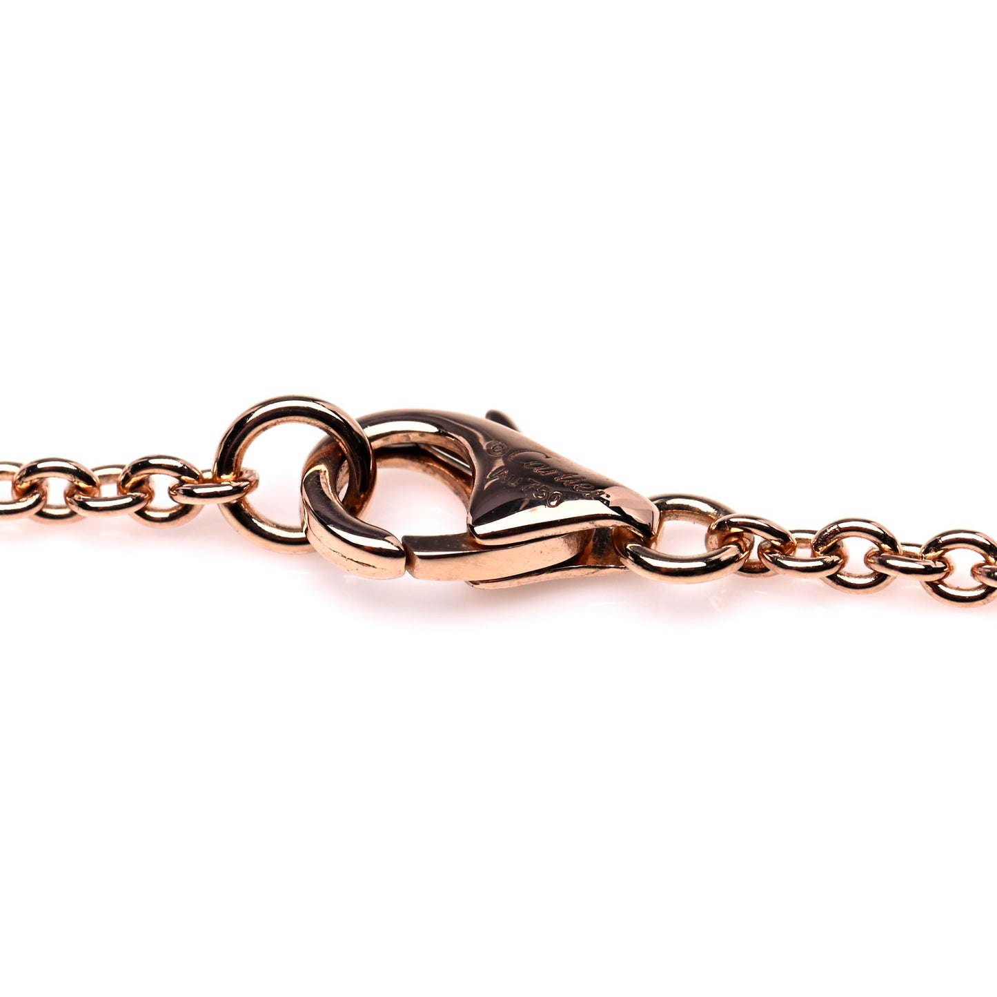 18K Pink Gold Interlocking LOVE Necklace