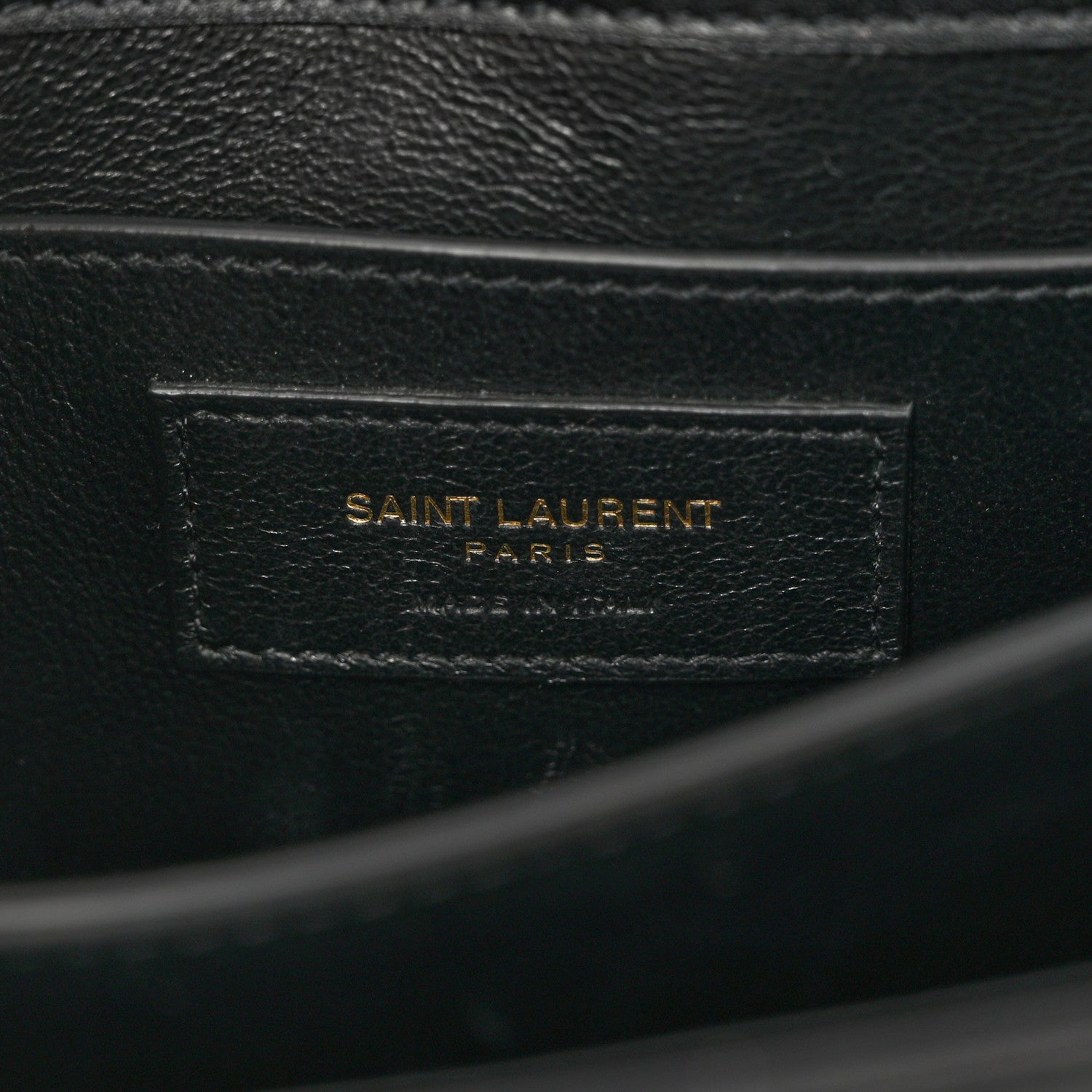 Saint Laurent Raffia Calfskin Mini Classic Monogram Cassandra Top Handle Black Natural 6 of 9