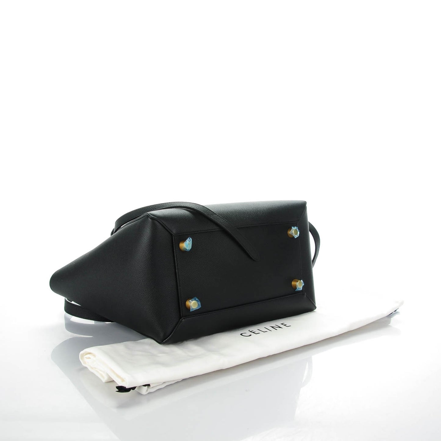 Baby Grained Calfskin Mini Belt Bag Black
