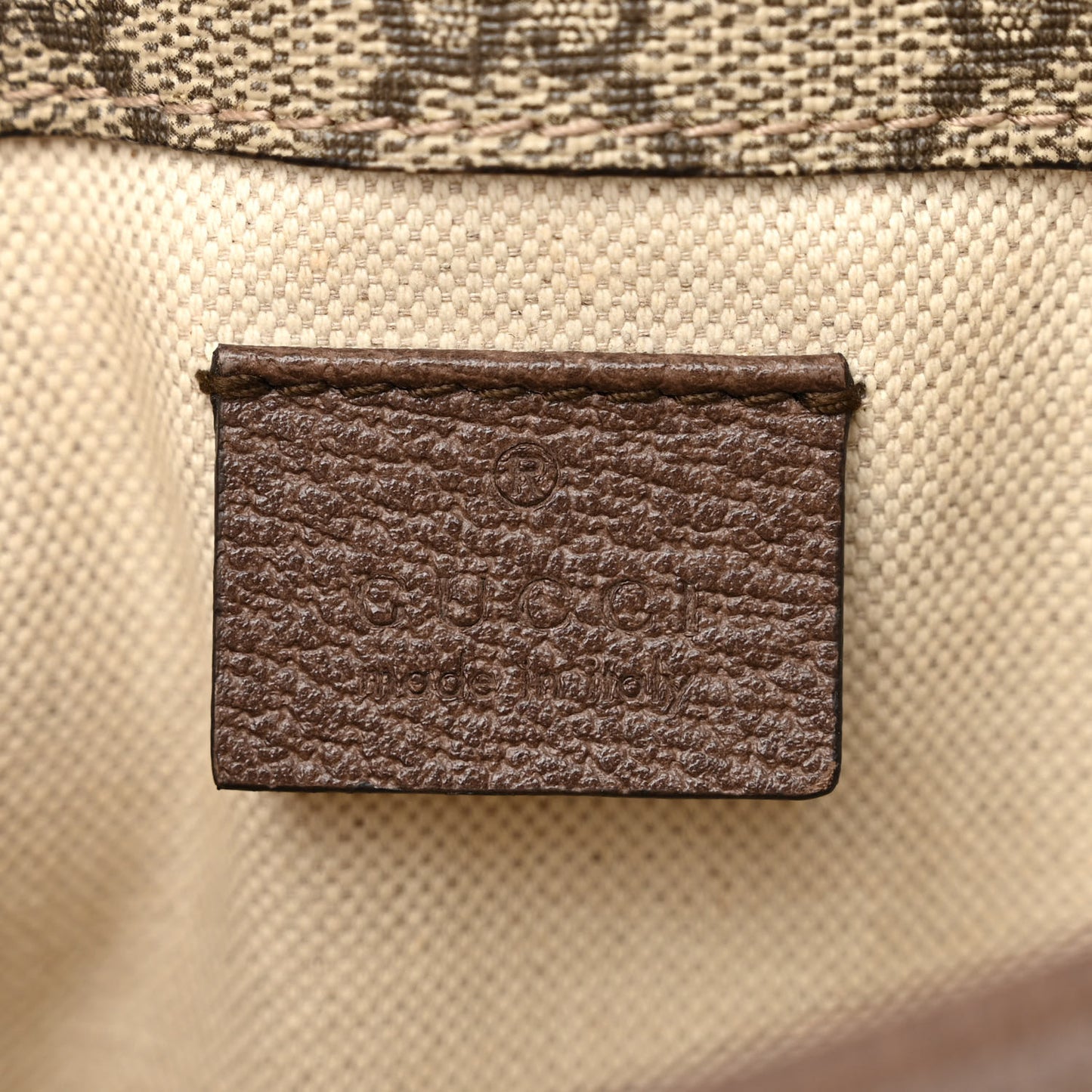 GG Supreme Monogram Neo Vintage Web Belt Bag Brown