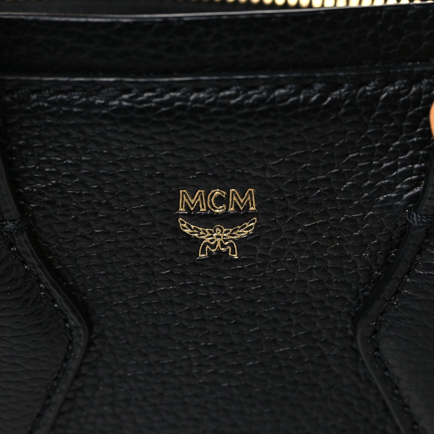 Grained Calfskin Mini Milla Tote Black