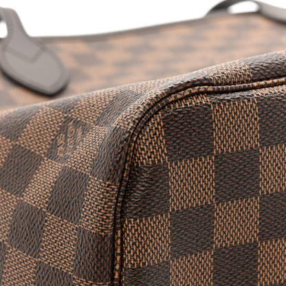 Louis Vuitton Damier Ebene Neo Neverfull MM Rose Ballerine 16 of 17