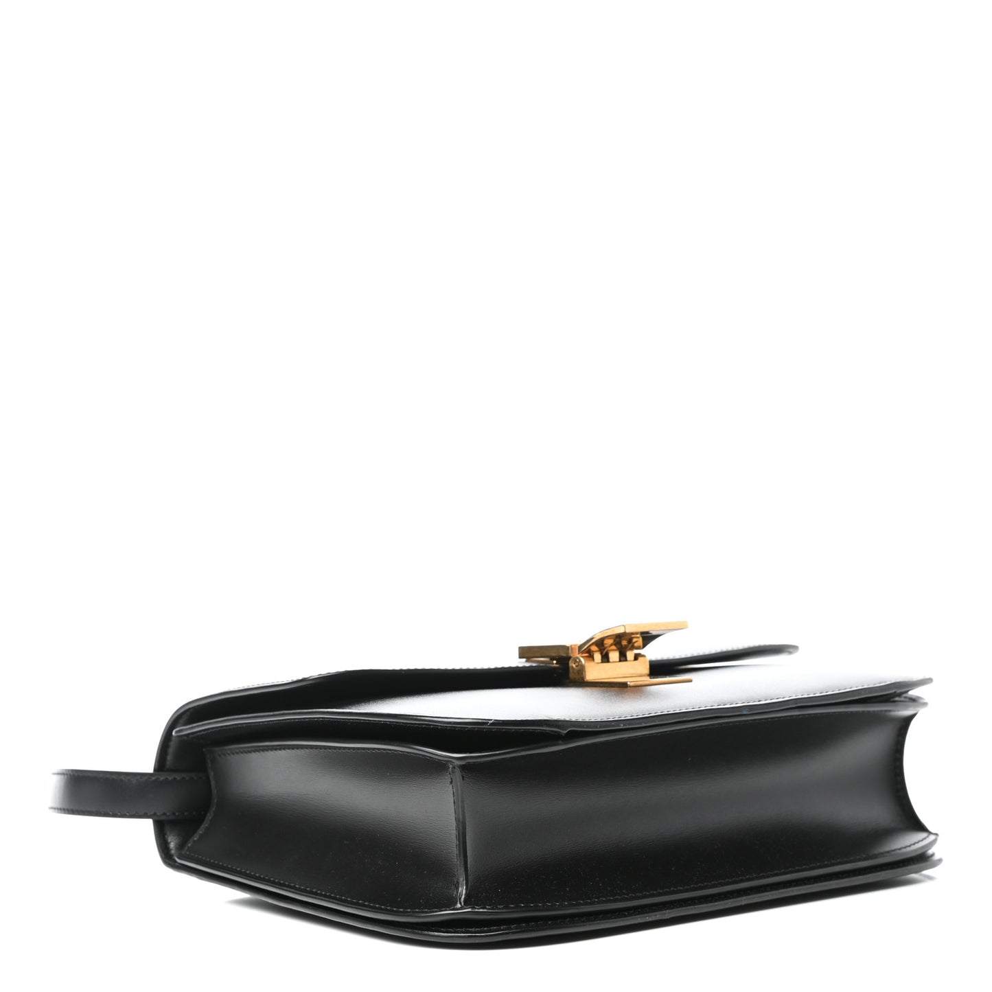 Box Calfskin Medium Classic Box Flap Bag Black