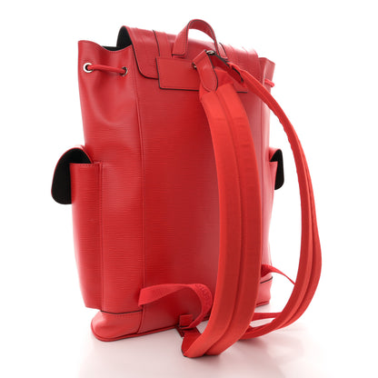 Louis Vuitton X SUPREME Epi Christopher Backpack PM Red 3 of 10