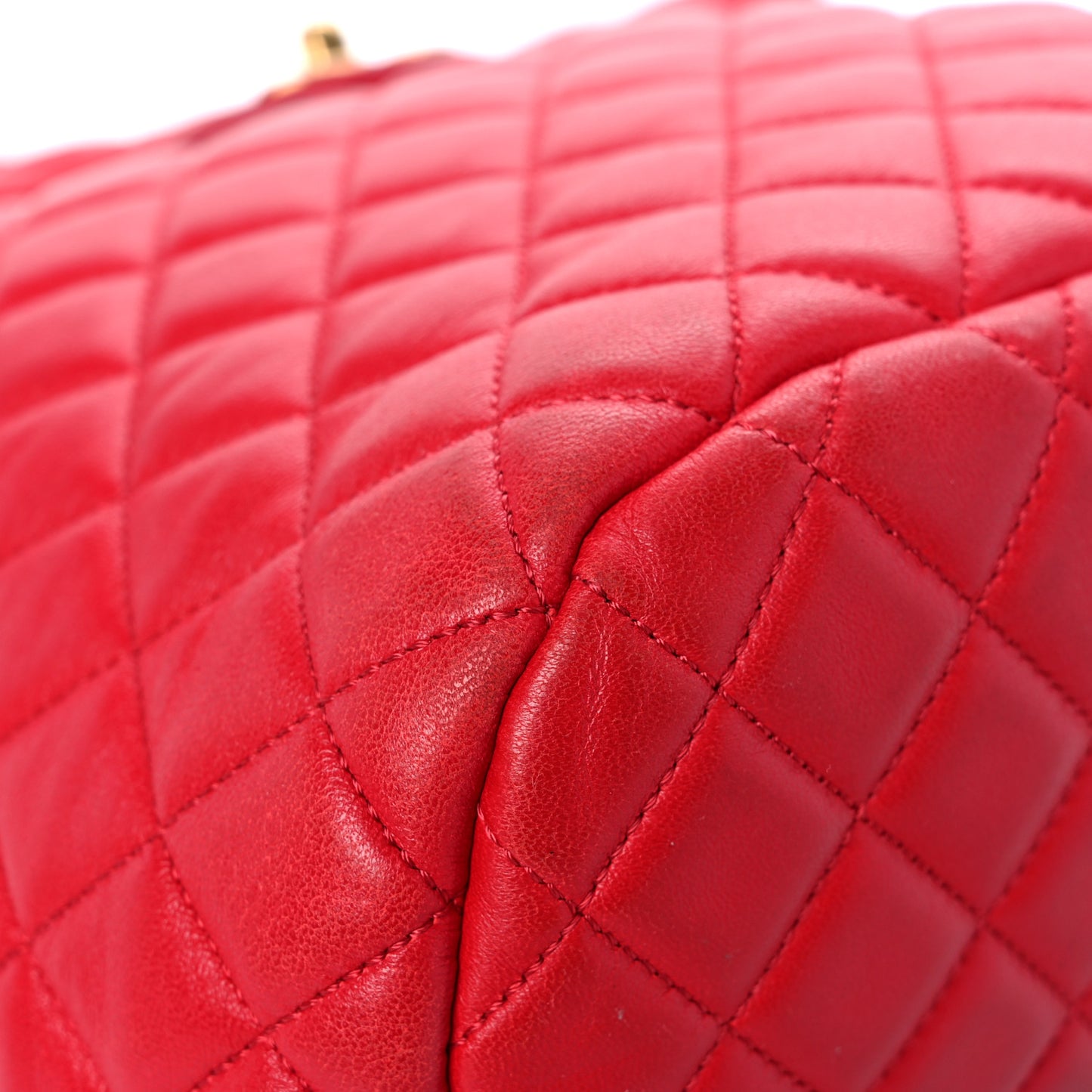 Lambskin Quilted Large Urban Spirit Backpack Red