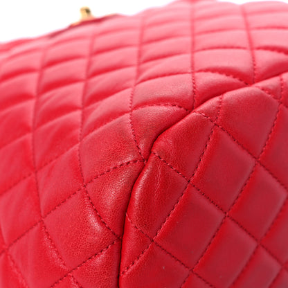 Chanel Lambskin Quilted Large Urban Spirit Backpack Red 8 of 22