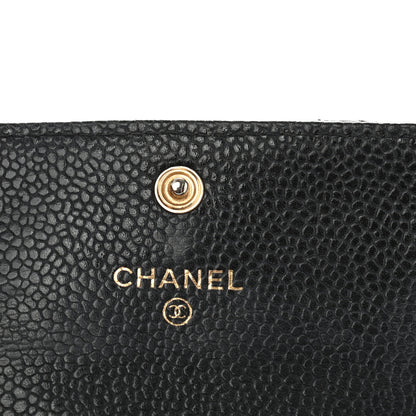 Chanel Caviar Quilted Flap Card Holder Black 7 of 17