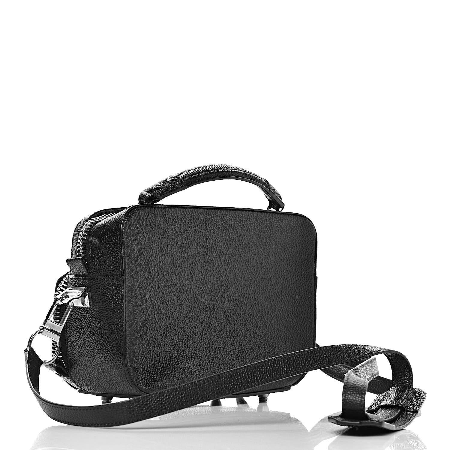 Alexander Wang Pebbled Calfskin Rafael Crossbody Bag Black 3 of 15