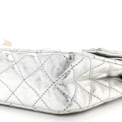 Chanel Metallic Aged Calfskin Quilted 2.55 Reissue 226 Flap Silver 10 of 10