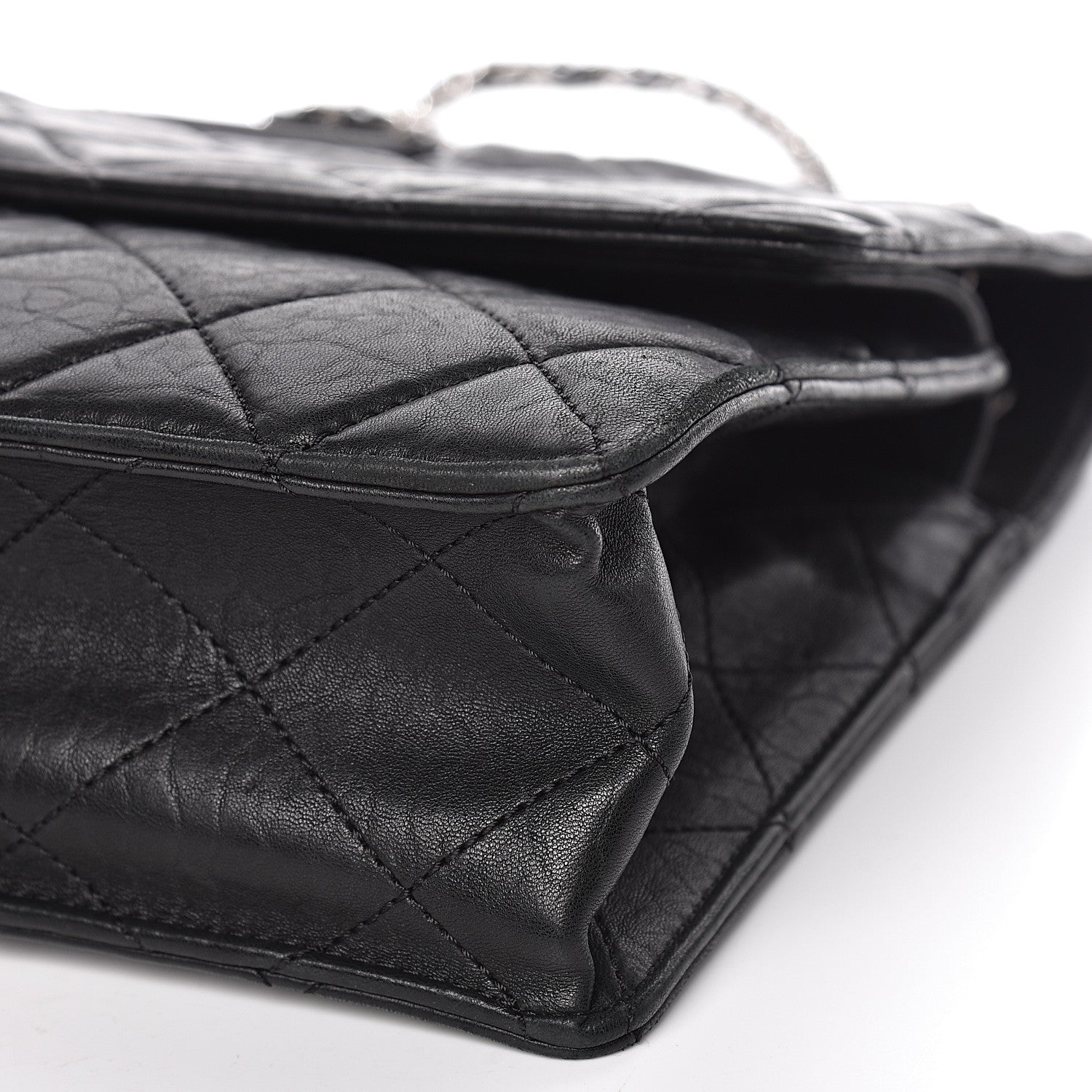 Chanel Washed Lambskin Maxi Take Away Flap Bag Black 19 of 20