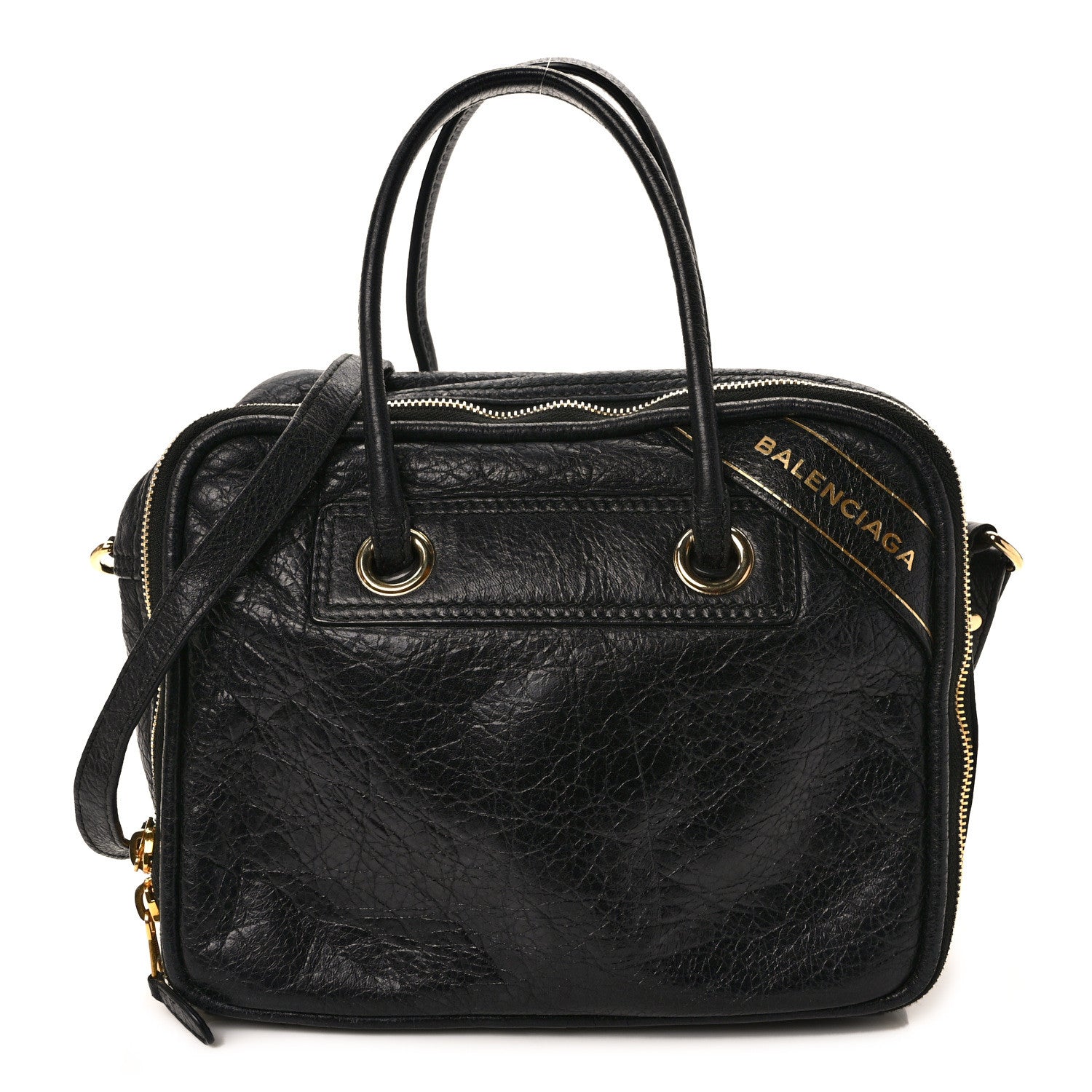 Balenciaga Agneau S Blanket Square Tote Black 1 of 11