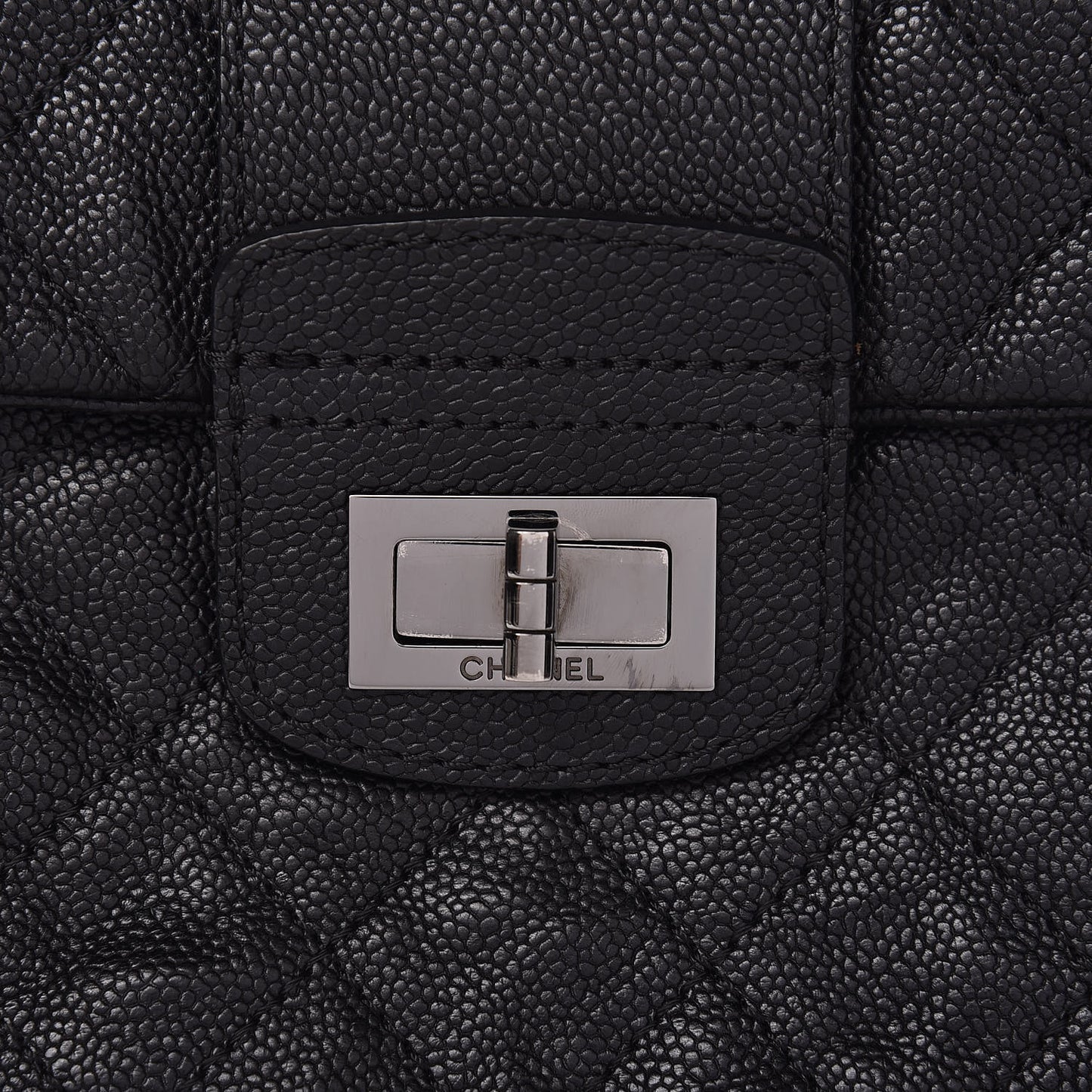 Caviar Mademoiselle Accordion Flap Black