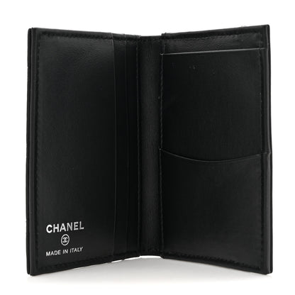 Chanel Grained Calfskin Quilted Card Holder Wallet So Black 5 of 9