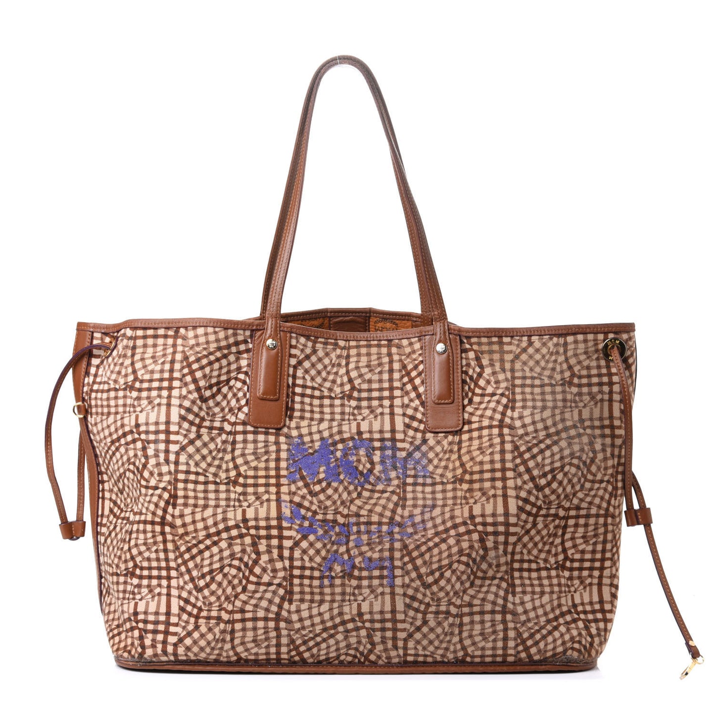Visetos Large Liz Reversible Shopper Tote Cognac