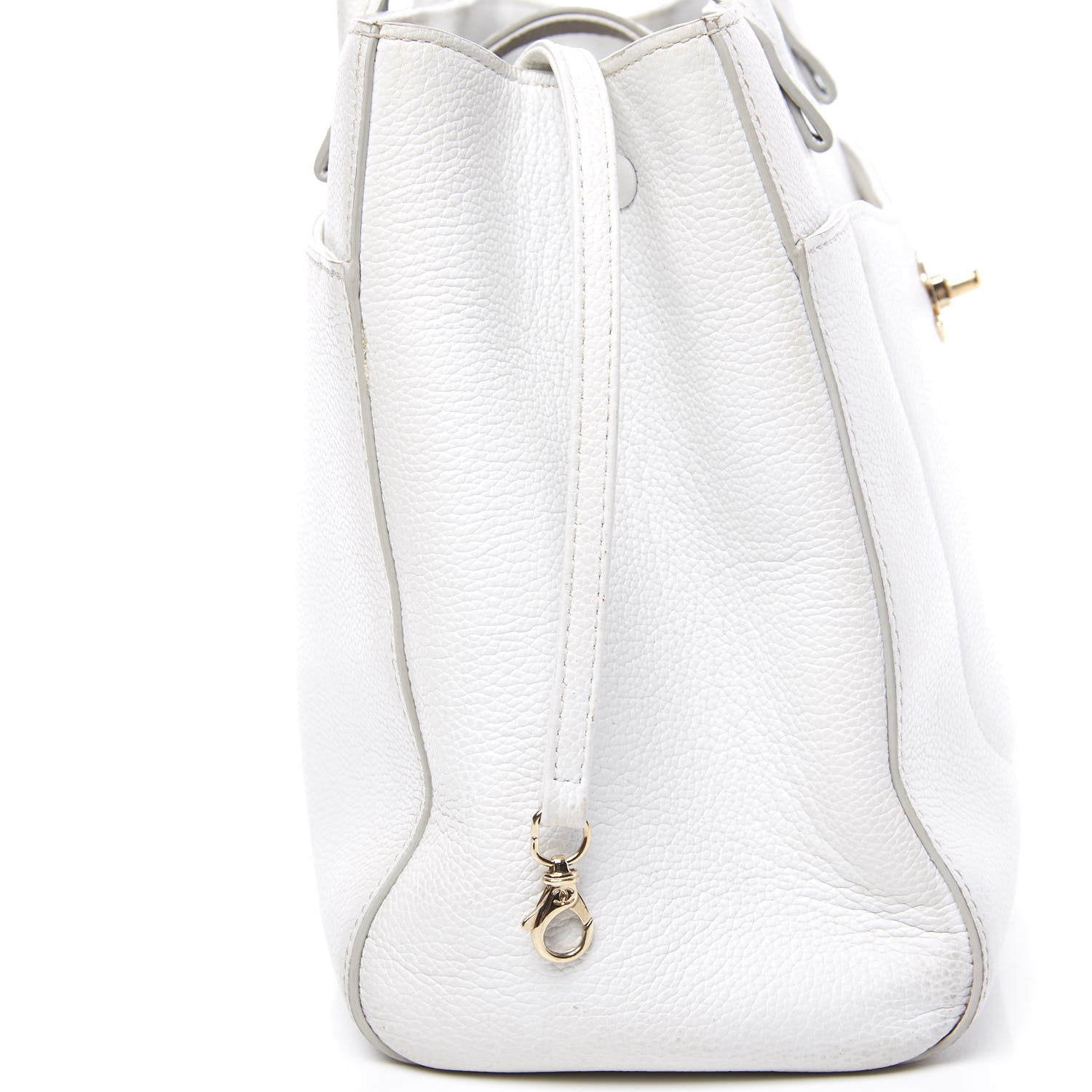 Chanel Grained Calfskin Small Neo Executive Shopper Tote White 9 of 12