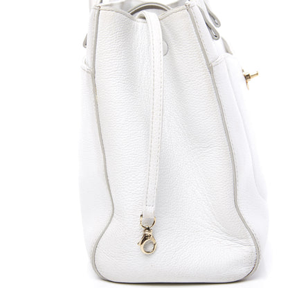 Chanel Grained Calfskin Small Neo Executive Shopper Tote White 9 of 12