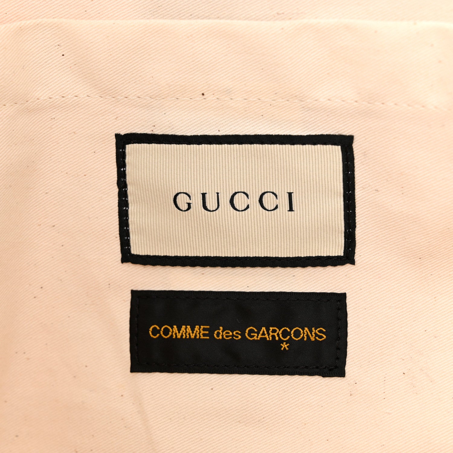 Gucci X COME DE GARCONS Plastic Web Floral Paper Shopper Tote 6 of 11