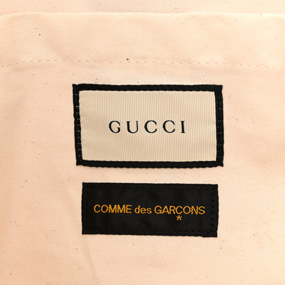 Gucci X COME DE GARCONS Plastic Web Floral Paper Shopper Tote 6 of 11