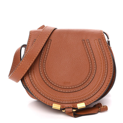 Chloe Calfskin Mini Marcie Round Crossbody Bag Tan 1 of 11