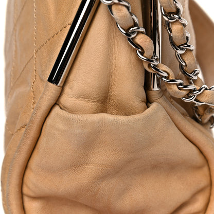 Chanel Lambskin Stitched Medium Ultimate Soft Tote Beige 16 of 19