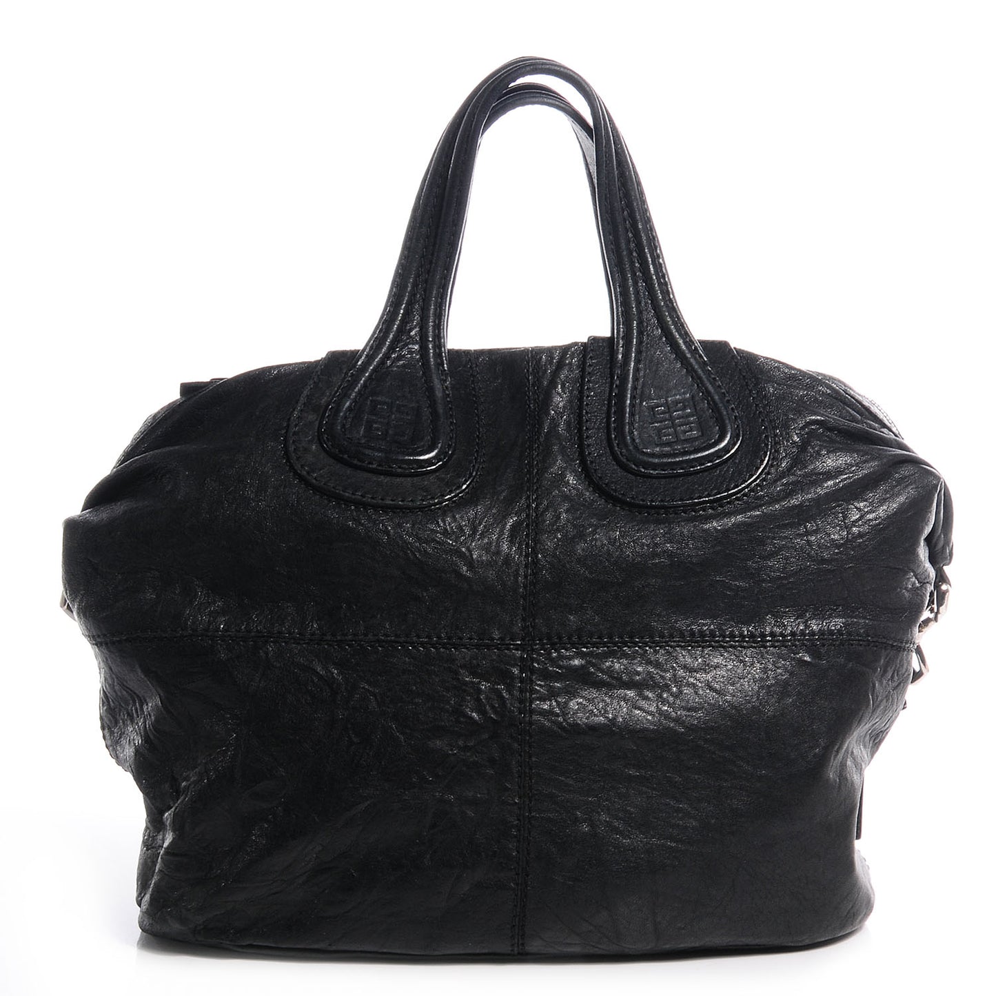 Wrinkled Lambskin Medium Nightingale Black