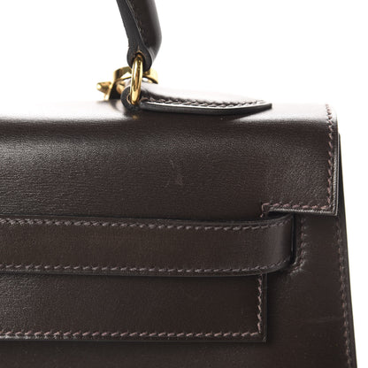 Hermes Box Kelly Sellier 32 Chocolate 9 of 18