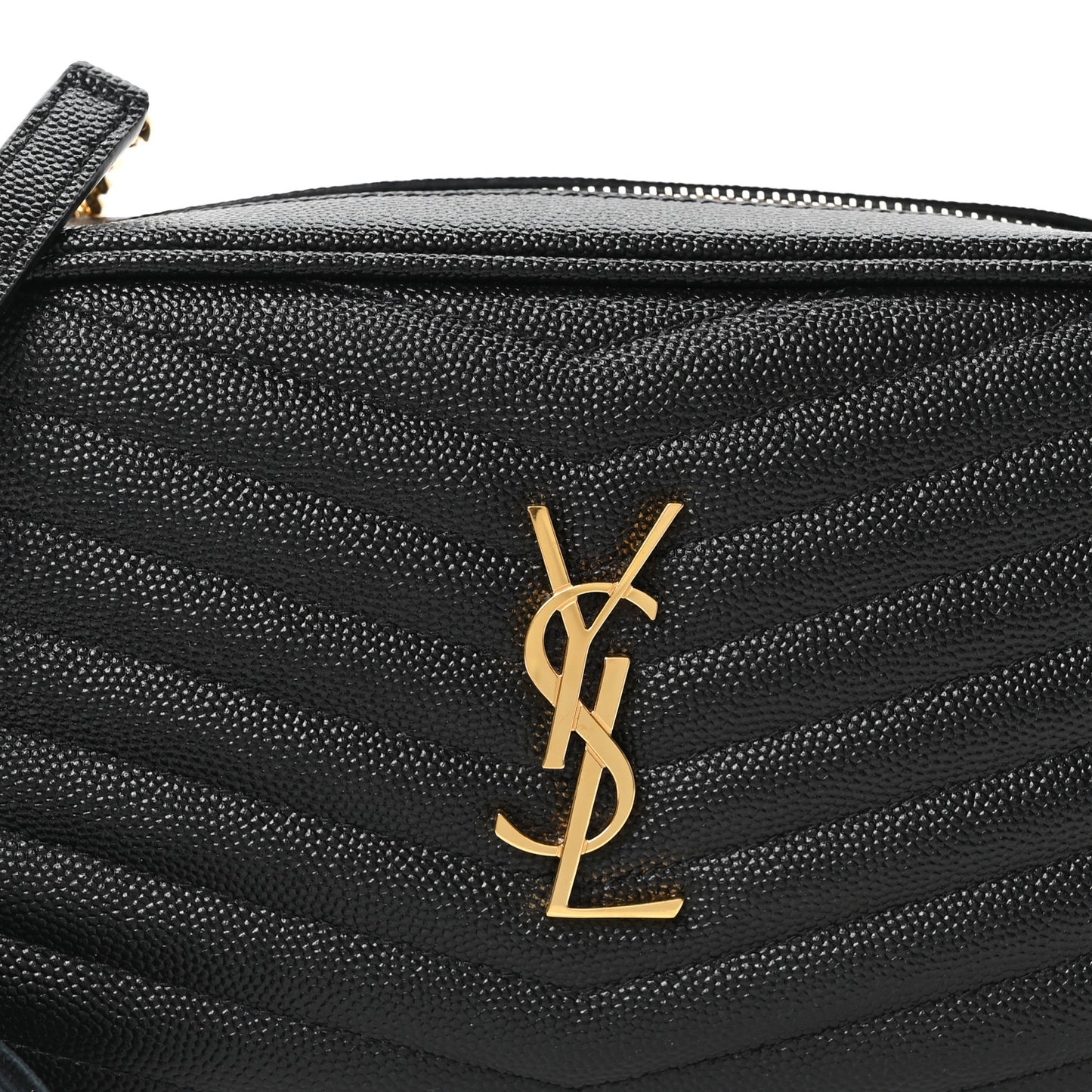 Grain De Poudre Matelasse Monogram Mini Lou Camera Bag Black