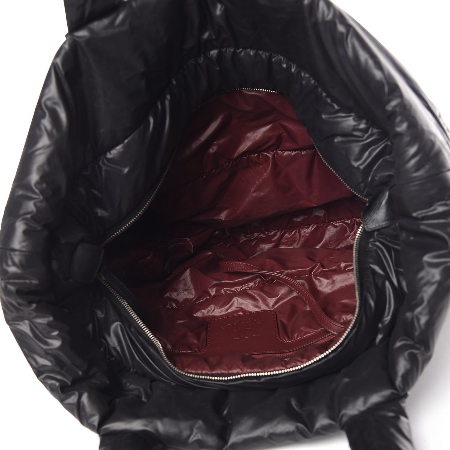 Nylon Quilted Large Coco Cocoon Tote Black