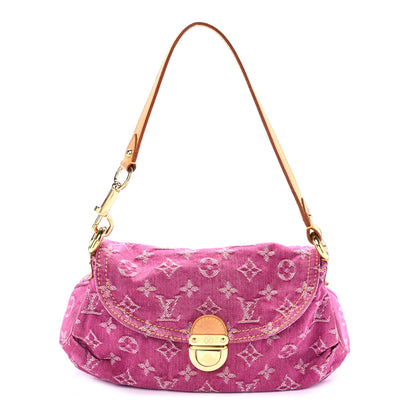 Louis Vuitton Monogram Denim Mini Pleaty Fuchsia 1 of 8