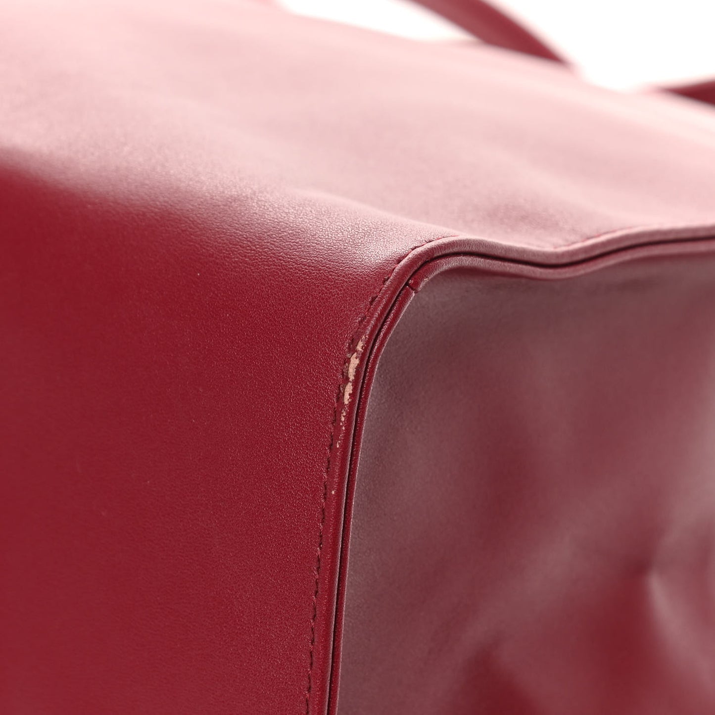 Vegan Leather Large Shopping Bag Oxblood