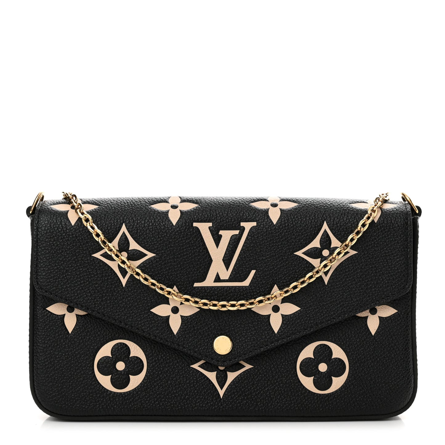 Empreinte Monogram Giant Felicie Pochette Black Beige