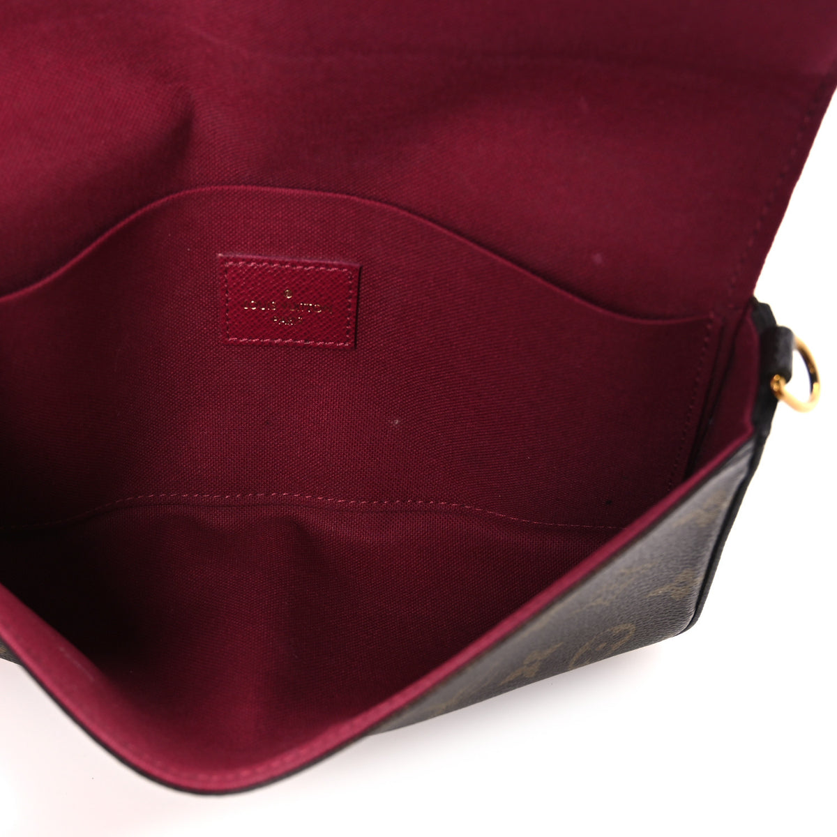 Louis Vuitton Monogram Pochette Felicie Chain Wallet Fuchsia 6 of 12