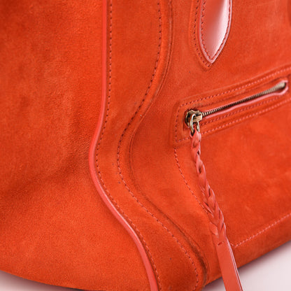 Celine Nubuck Medium Phantom Luggage Bright Orange 24 of 27
