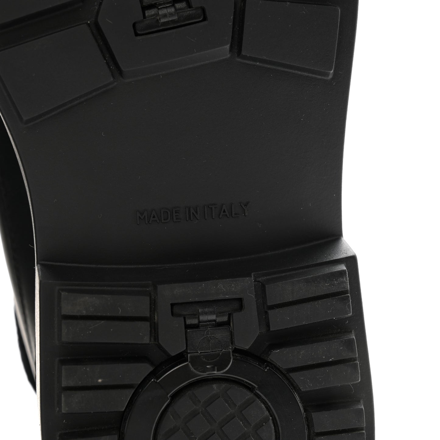 Calfskin Shearling CC Lace Up Boots 36.5 Black